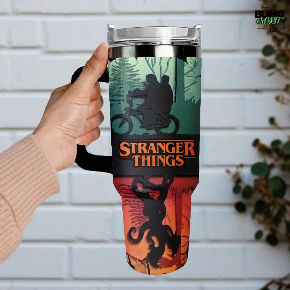 Stranger Things 5 Custom Stanley Tumbler Cup Stranger Things 5 Custom Stanley Tumbler Cup