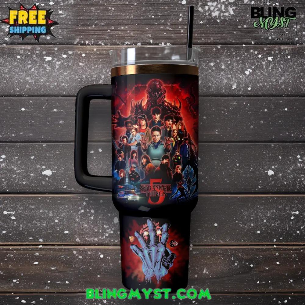 Stranger Things 5 Vecna Custom Stanley Tumbler Cup Stranger Things 5 Vecna Custom Stanley Tumbler Cup