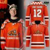 Tennessee Ice Hockey Chuck-A-Puck Uniform Orange Hockey Jersey