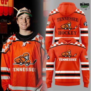 Tennessee Ice Hockey Chuck-A-Puck Uniform Orange Hoodie