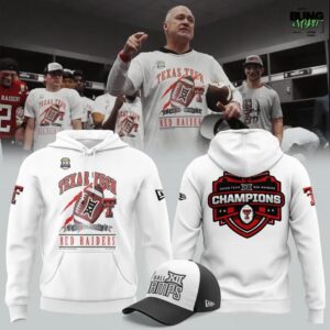Texas Tech Football 2025 Big 12 Championship Hoodie