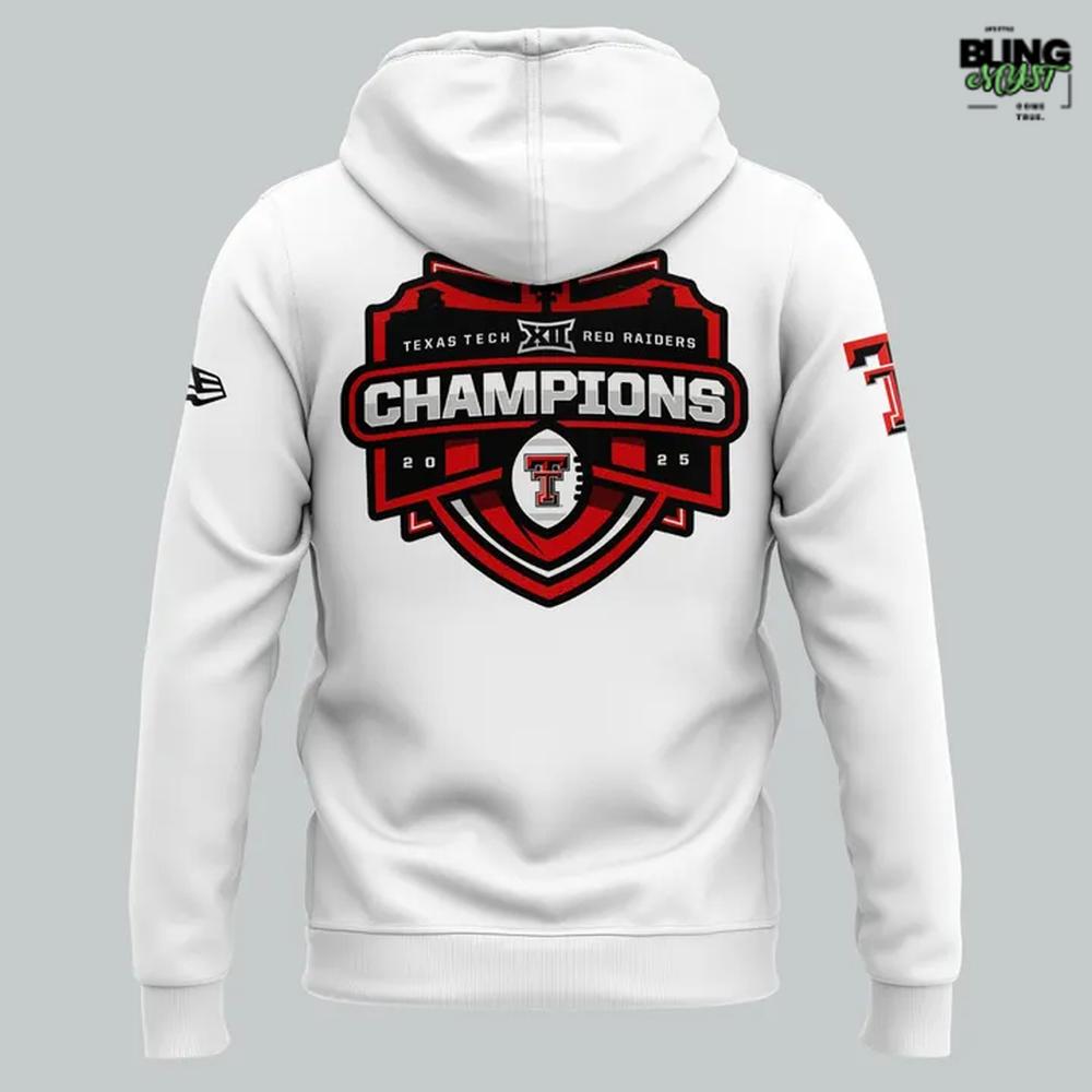 Texas Tech Football 2025 Big 12 Championship Hoodie Texas Tech Football 2025 Big 12 Championship Hoodie