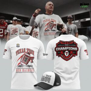Texas Tech Football 2025 Big 12 Championship T-Shirt