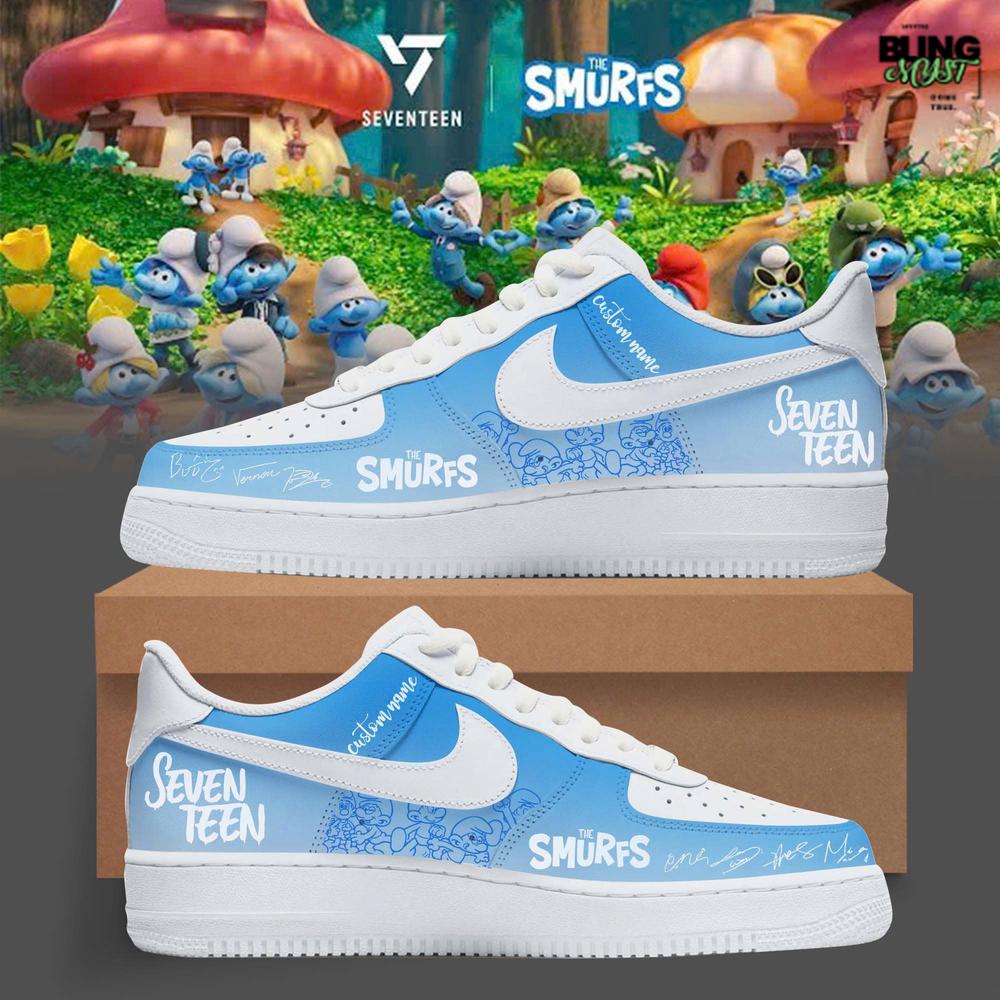 The Smurfs x Seventeen Special Edition Air Force 1 The Smurfs x Seventeen Special Edition Air Force 1