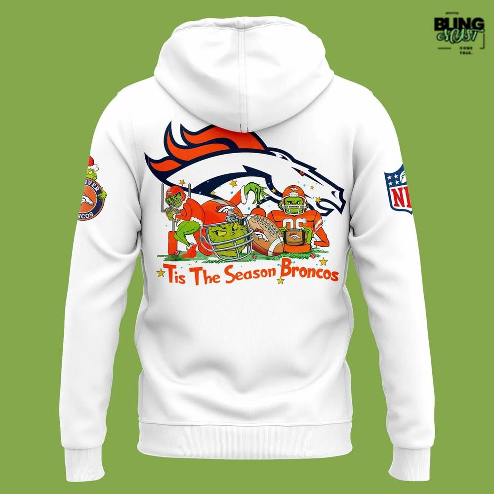 Tis The Season Broncos x The Grinch Hoodie Tis The Season Broncos x The Grinch Hoodie