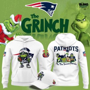 Tis The Season Patriots x The Grinch Hoodie