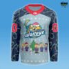Toledo Walleye Christmas Night 2025 26 Hockey Jersey 2