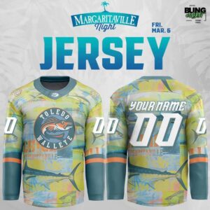 Toledo Walleye Margaritaville Night Special Edition Hockey Jersey