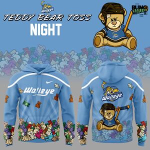 Toledo Walleye Teddy Bear Toss Night Edition Hoodie