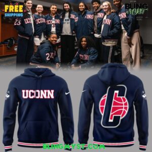 UConn Huskies Basketball Navy Blue Limited Edition Hoodie