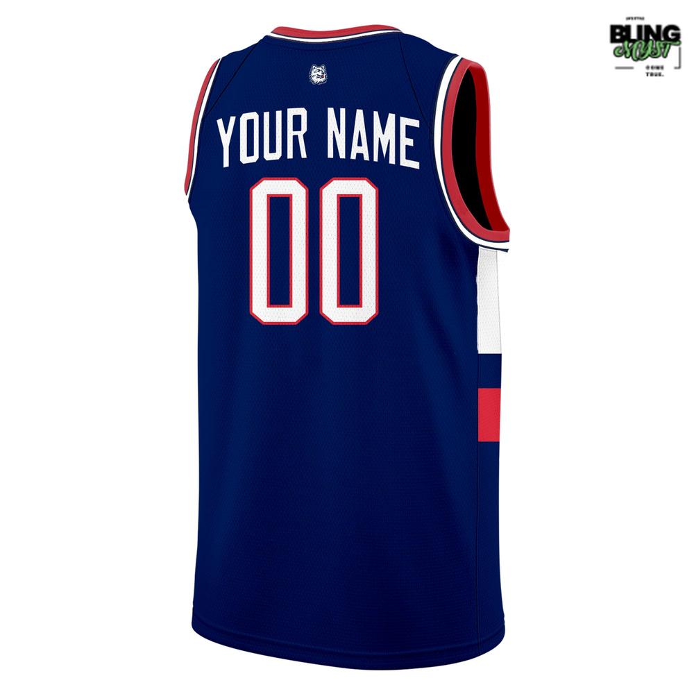 UConn Huskies CONNECTICUT Navy Blue Basketball Jersey UConn Huskies CONNECTICUT Navy Blue Basketball Jersey