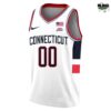 UConn Huskies CONNECTICUT White Basketball Jersey 1 UConn Huskies CONNECTICUT White Basketball Jersey 2