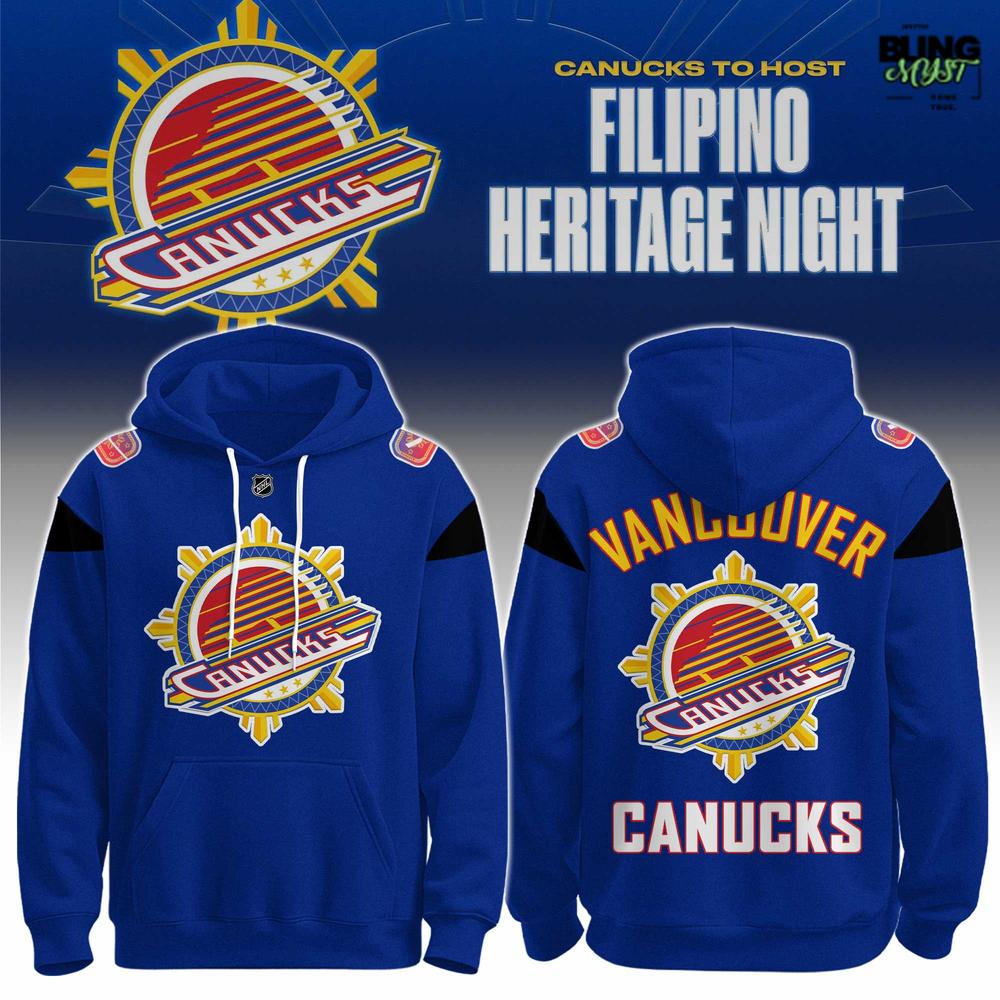 Vancouver Canucks Filipino Heritage Night 2026 Hoodie Vancouver Canucks Filipino Heritage Night 2026 Hoodie