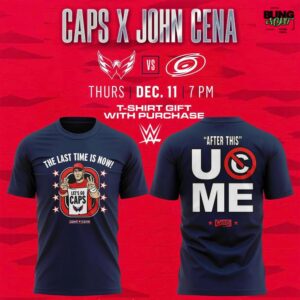Washington Capitals Caps x John Cena Special Edition T-Shirt