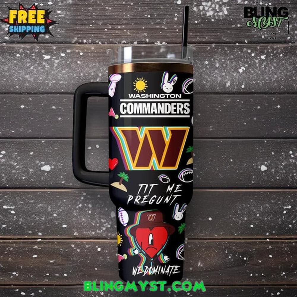 Washington Commanders x Bad Bunny Super Bowl LX Stanley Tumbler Cup Washington Commanders x Bad Bunny Super Bowl LX Stanley Tumbler Cup