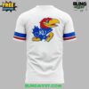 White Kansas Jayhawks Basketball Throwback 2025 Special T Shirt 3