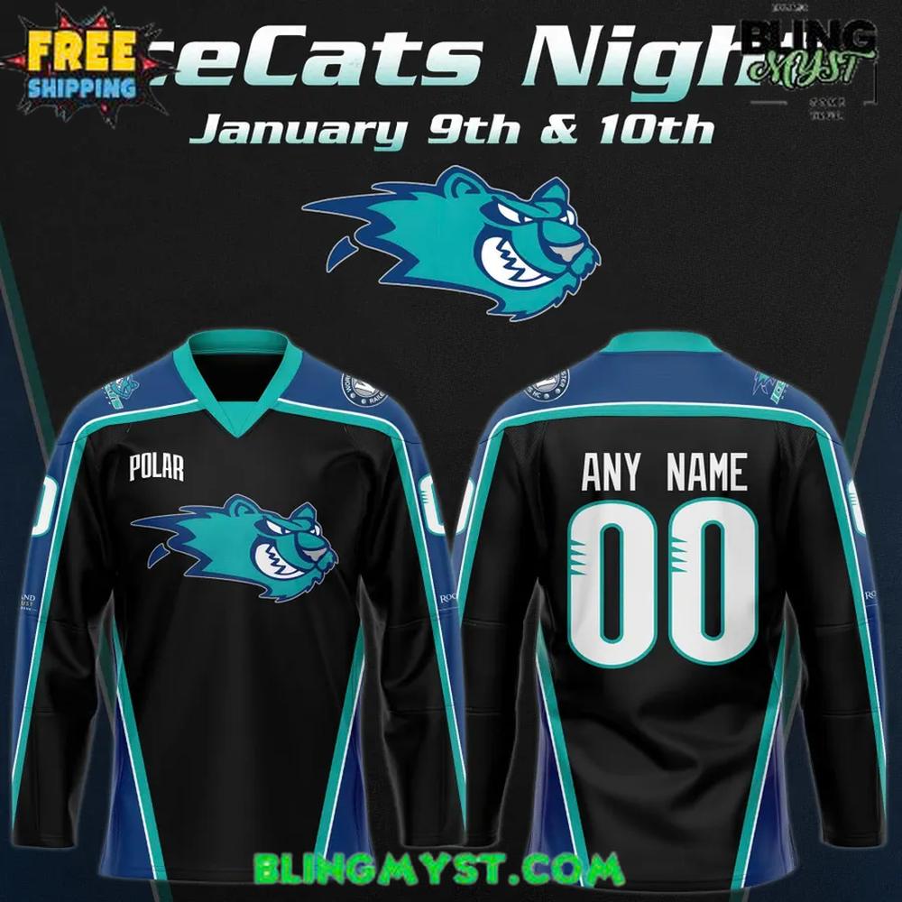 Worcester Railers IceCats Night Limited Edition Hockey Jersey Worcester Railers IceCats Night Limited Edition Hockey Jersey