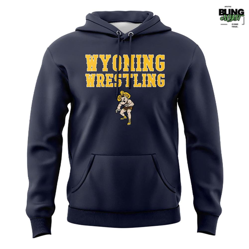 Wyoming Cowboys Wrestling Classic Wordmark Hoodie Wyoming Cowboys Wrestling Classic Wordmark Hoodie