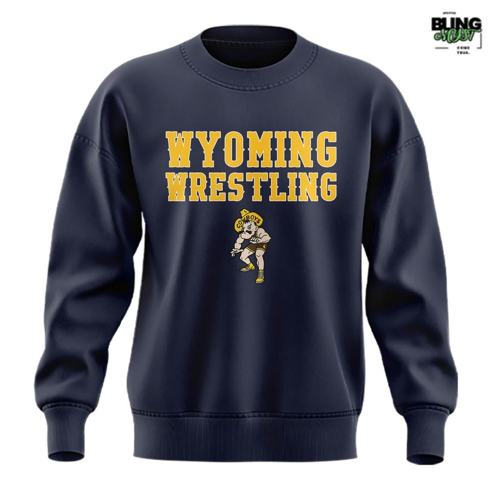 Wyoming Cowboys Wrestling Classic Wordmark Sweatshirt Wyoming Cowboys Wrestling Classic Wordmark Sweatshirt