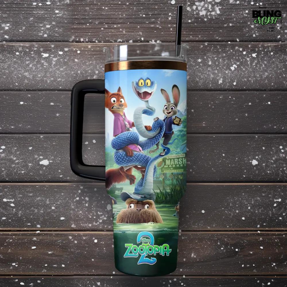 Zootopia 2 Custom Stanley Tumbler Cup Zootopia 2 Custom Stanley Tumbler Cup