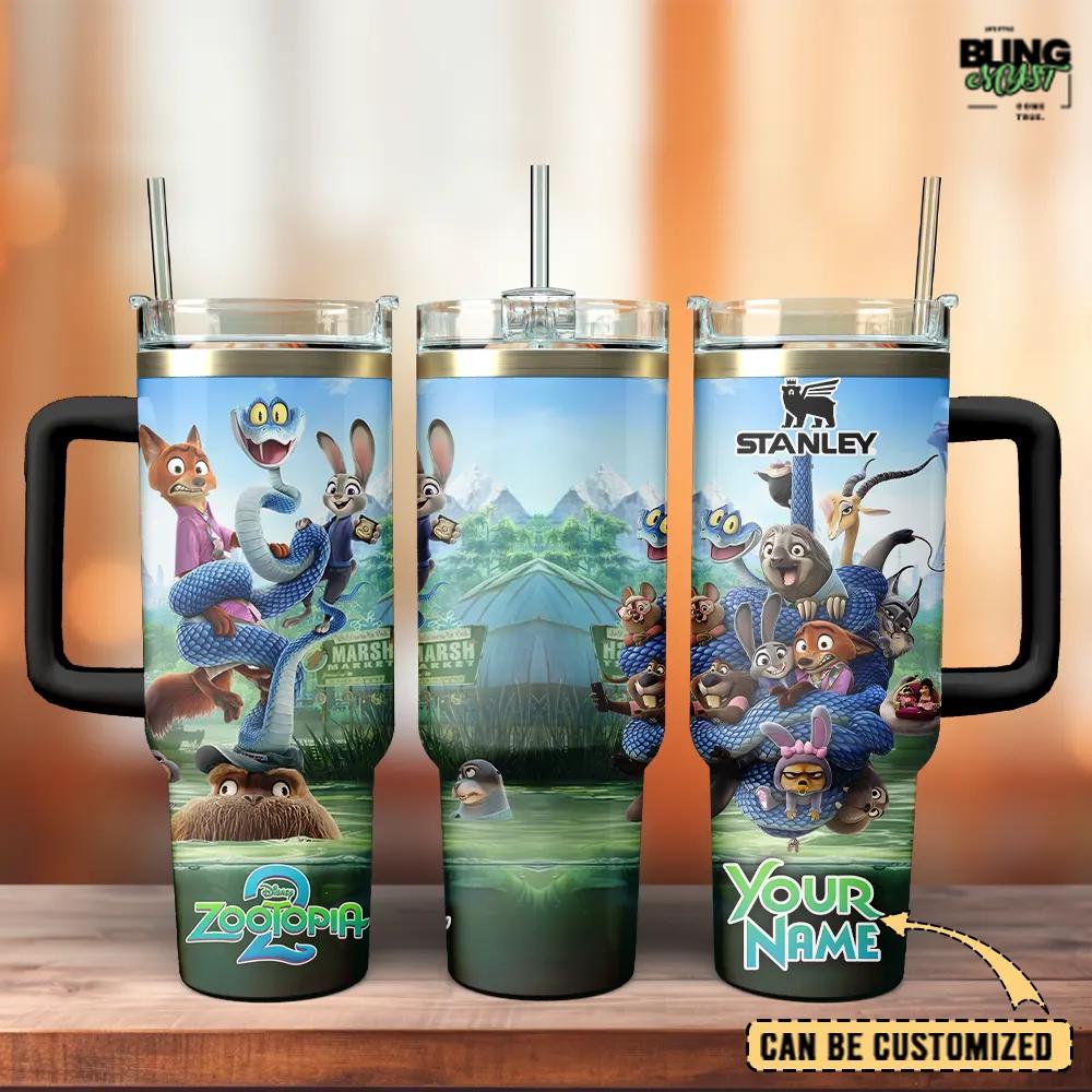 Zootopia 2 Custom Stanley Tumbler Cup Zootopia 2 Custom Stanley Tumbler Cup