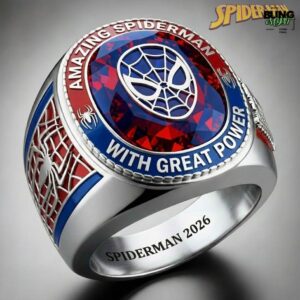 Amazing Spiderman 2026 Diamond Engraved Rings