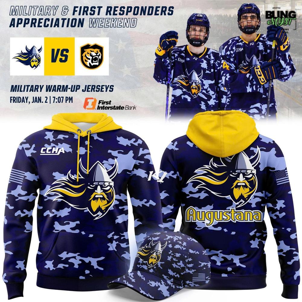 Augustana Vikings Military Appreciation Weekend Limited Hoodie Augustana Vikings Military Appreciation Weekend Limited Hoodie