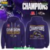 Baltimore Ravens 2025 AFC North Division Champions Profestional Hoodie 4