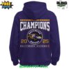 Baltimore Ravens 2025 AFC North Division Champions Profestional Hoodie 6
