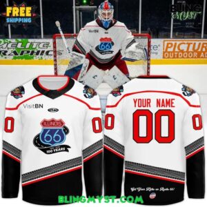 Bloomington Bison Honoring The Centennial Of Route 66 Limited Hockey Jersey