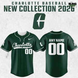Charlotte 49ers Baseball New Uniform Jersey 2026