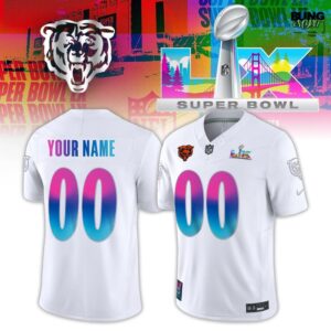 Chicago Bears Super Bowl LX White Vapor F.U.S.E. Limited Football Jersey