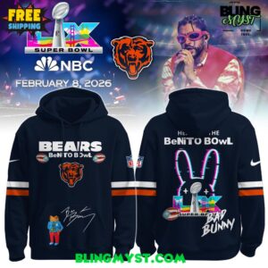 Chicago Bears x Bad Bunny Super Bowl LX – 2026 NFL Hoodie