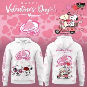 Colorado Avalanche Peanuts Happy Valentine Day 2026 Hoodie