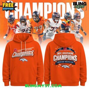 Denver Broncos AFC Division Champions 2026 Fan Hoodie