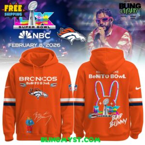 Denver Broncos x Bad Bunny Super Bowl LX – 2026 NFL Hoodie