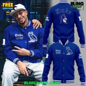 Duke Blue Devils x OVO 2026 Varsity Jacket