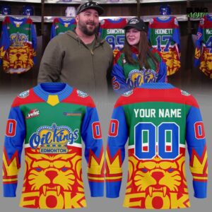 Edmonton Oil Kings Classic And Alternate 2026 Fan Designed Hockey Jersey