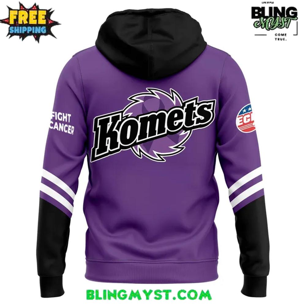 Fort Wayne Komets Hockey Fights Cancer 2026 Hoodie Fort Wayne Komets Hockey Fights Cancer 2026 Hoodie