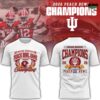 Indiana Hoosiers 2026 Peach Bowl Champions T-Shirt 1 Indiana Hoosiers 2026 Peach Bowl Champions T Shirt 2
