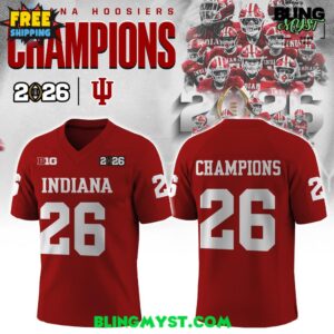 Indiana Hoosiers CFP National Champions 2025-26 Football Jersey