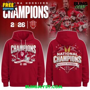 Indiana Hoosiers CFP National Champions 2025-26 Victory Hoodie