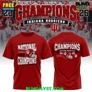 Indiana Hoosiers CFP National Champions 2025-26 Victory T-Shirt