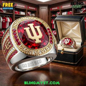 Indiana Hoosiers Glory Of Old IU Limited Diamond Ring