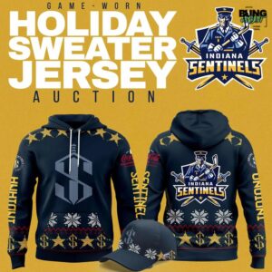 Indiana Sentinels Game-Worn 2026 Holiday Hoodie