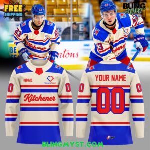 Kitchener Rangers Warmups R-Town Hockey Jersey