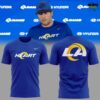Los Angeles Rams Heart Logo 2026 T Shirt 1