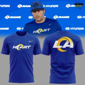 Los Angeles Rams Heart Logo 2026 T-Shirt