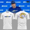 Los Angeles Rams Heart Logo 2026 T Shirt 3