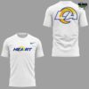 Los Angeles Rams Heart Logo 2026 T Shirt 4